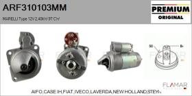 MARELLI ARF310103MM - ARR NUEVO ORIG. MARELLI Type 12V 2,40kW 9T CW