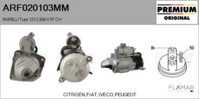MARELLI ARF020103MM - ARR NUEVO ORIG. MARELLI Type 12V 2,60kW 9T CW