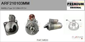MARELLI ARF210103MM - ARR NUEVO ORIG. MARELLI Type 12V 3,50kW 9T CW