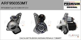 MITSUBISHI ARF950353MT - ARR NUEVO ORIG. MITSUBISHI Type 12V 0,80kW 9T CCW