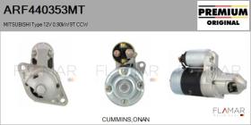 MITSUBISHI ARF440353MT - ARR NUEVO ORIG. MITSUBISHI Type 12V 0,90kW 9T CCW