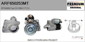 MITSUBISHI ARF650253MT - ARR NUEVO ORIG. MITSUBISHI Type 12V 0,95kW 11T CW