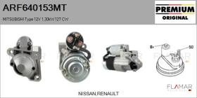 MITSUBISHI ARF640153MT - ARR NUEVO ORIG. MITSUBISHI Type 12V 1,30kW 12T CW