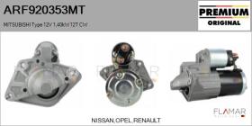 MITSUBISHI ARF920353MT - ARR NUEVO ORIG. MITSUBISHI Type 12V 1,40kW 12T CW