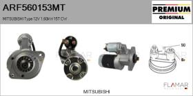 MITSUBISHI ARF560153MT - ARR NUEVO ORIG. MITSUBISHI Type 12V 1,60kW 15T CW