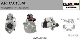 MITSUBISHI ARF850153MT - ARR NUEVO ORIG. MITSUBISHI Type 12V 1,70kW 12T CCW