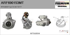 MITSUBISHI ARF690153MT - ARR NUEVO ORIG. MITSUBISHI Type 12V 2,00kW 10/11T