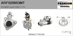 MITSUBISHI ARF020653MT - ARR NUEVO ORIG. MITSUBISHI Type 24V 5,50kW 11T CW