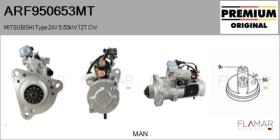MITSUBISHI ARF950653MT - ARR NUEVO ORIG. MITSUBISHI Type 24V 5,50kW 12T