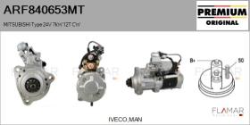 MITSUBISHI ARF840653MT - ARR NUEVO ORIG. MITSUBISHI Type 24V 7,00kW 12T CW