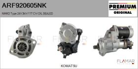 NIKKO ARF920605NK - ARR NUEVO ORIG. NIKKO Type 24V 3,00kW 11T CW OIL SEALED