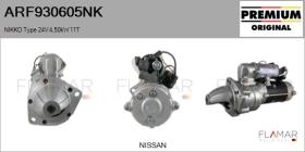 NIKKO ARF930605NK - ARR NUEVO ORIG. NIKKO Type 24V 4,50kW 11T
