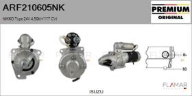 NIKKO ARF210605NK - ARR NUEVO ORIG. NIKKO Type 24V 4,50kW 11T CW