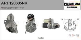 NIKKO ARF120605NK - ARR NUEVO ORIG. NIKKO Type 24V 7,40kW 11T CW