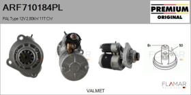 MAGNETON ARF710184PL - ARR NUEVO ORIG. PAL Type 12V 2,80kW 11T CW