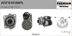 MAGNETON ARF610184PL - ARR NUEVO ORIG. PAL Type 12V 2,90kW 10T CW