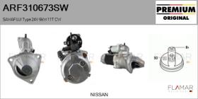 SAWAFUJI ARF310673SW - ARR NUEVO ORIG. SAWAFUJI Type 24V 6,00kW 11T CW