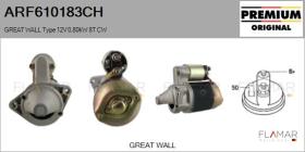 GREAT WALL ARF610183CH - ARR NUEVO ORIG. Type 12V 0,80kW 8T CW