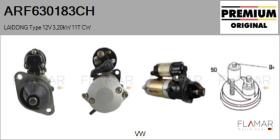 GREAT WALL ARF630183CH - ARR NUEVO ORIG. Type 12V 3,20kW 11T CW