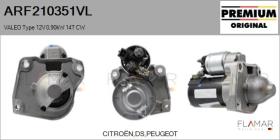 VALEO ARF210351VL - ARR NUEVO ORIG. VALEO Type 12V 0,90kW 14T CW