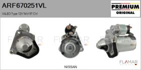 VALEO ARF670251VL - ARR NUEVO ORIG. VALEO Type 12V 1,00kW 8T CW
