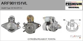 VALEO ARF901151VL - ARR NUEVO ORIG. VALEO Type 12V 1,00kW 8T CW