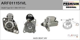 VALEO ARF011151VL - ARR NUEVO ORIG. VALEO Type 12V 1,10kW 10T CCW