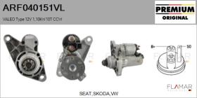 VALEO ARF040151VL - ARR NUEVO ORIG. VALEO Type 12V 1,10kW 10T CCW