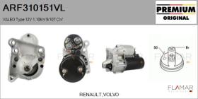 VALEO ARF310151VL - ARR NUEVO ORIG. VALEO Type 12V 1,10kW 9/10T CW