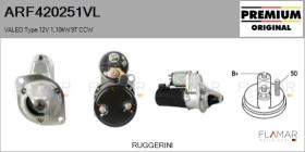 VALEO ARF420251VL - ARR NUEVO ORIG. VALEO Type 12V 1,10kW 9T CCW