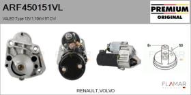 VALEO ARF450151VL - ARR NUEVO ORIG. VALEO Type 12V 1,10kW 9T CW