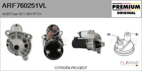 VALEO ARF760251VL - ARR NUEVO ORIG. VALEO Type 12V 1,10kW 9T CW