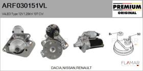 VALEO ARF030151VL - ARR NUEVO ORIG. VALEO Type 12V 1,20kW 10T CW