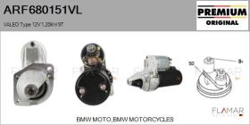 VALEO ARF680151VL - ARR NUEVO ORIG. VALEO Type 12V 1,20kW 9T