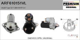 VALEO ARF610151VL - ARR NUEVO ORIG. VALEO Type 12V 1,30kW 10T CW