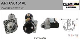 VALEO ARF090151VL - ARR NUEVO ORIG. VALEO Type 12V 1,30kW 9T CW