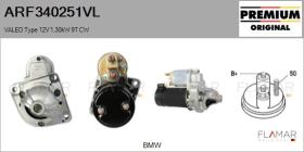 VALEO ARF340251VL - ARR NUEVO ORIG. VALEO Type 12V 1,30kW 9T CW