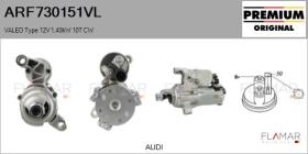 VALEO ARF730151VL - ARR NUEVO ORIG. VALEO Type 12V 1,40kW 10T CW