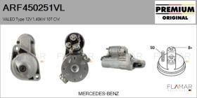 VALEO ARF450251VL - ARR NUEVO ORIG. VALEO Type 12V 1,40kW 10T CW