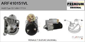 VALEO ARF410151VL - ARR NUEVO ORIG. VALEO Type 12V 1,40kW 11T CW