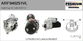 VALEO ARF940251VL - ARR NUEVO ORIG. VALEO Type 12V 1,40kW 9/10T CW