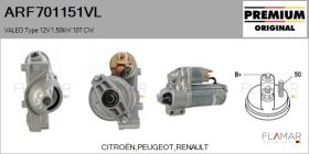 VALEO ARF701151VL - ARR NUEVO ORIG. VALEO Type 12V 1,50kW 10T CW