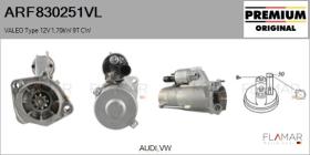 VALEO ARF830251VL - ARR NUEVO ORIG. VALEO Type 12V 1,70kW 9T CW