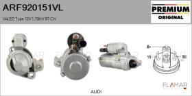 VALEO ARF920151VL - ARR NUEVO ORIG. VALEO Type 12V 1,70kW 9T CW