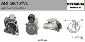 VALEO ARF590151VL - ARR NUEVO ORIG. VALEO Type 12V 1,70kW 9T CW