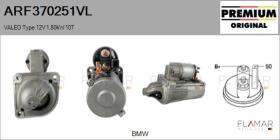 VALEO ARF370251VL - ARR NUEVO ORIG. VALEO Type 12V 1,80kW 10T