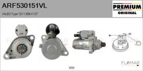 VALEO ARF530151VL - ARR NUEVO ORIG. VALEO Type 12V 1,80kW 12T