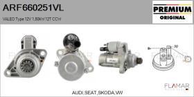 VALEO ARF660251VL - ARR NUEVO ORIG. VALEO Type 12V 1,80kW 12T CCW