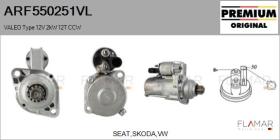 VALEO ARF550251VL - ARR NUEVO ORIG. VALEO Type 12V 2,00kW 12T CCW