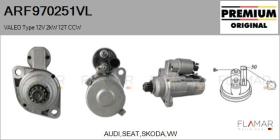VALEO ARF970251VL - ARR NUEVO ORIG. VALEO Type 12V 2,00kW 12T CCW